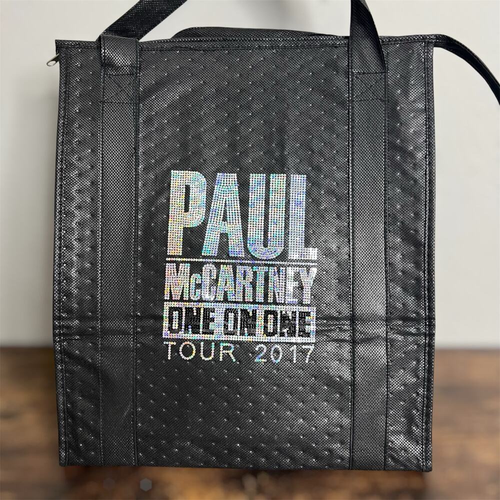 Paul McCartney Insulated Bag 2017 Tour One on One Cooler Tote Black Concert New